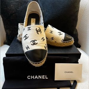 Chanel White Espadrilles sz 40